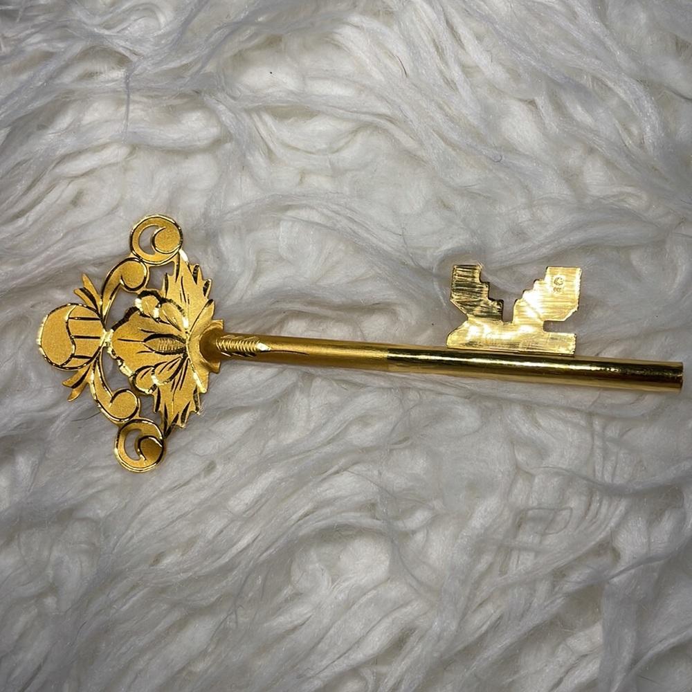 Vintage 24 Karat Pure Gold Key